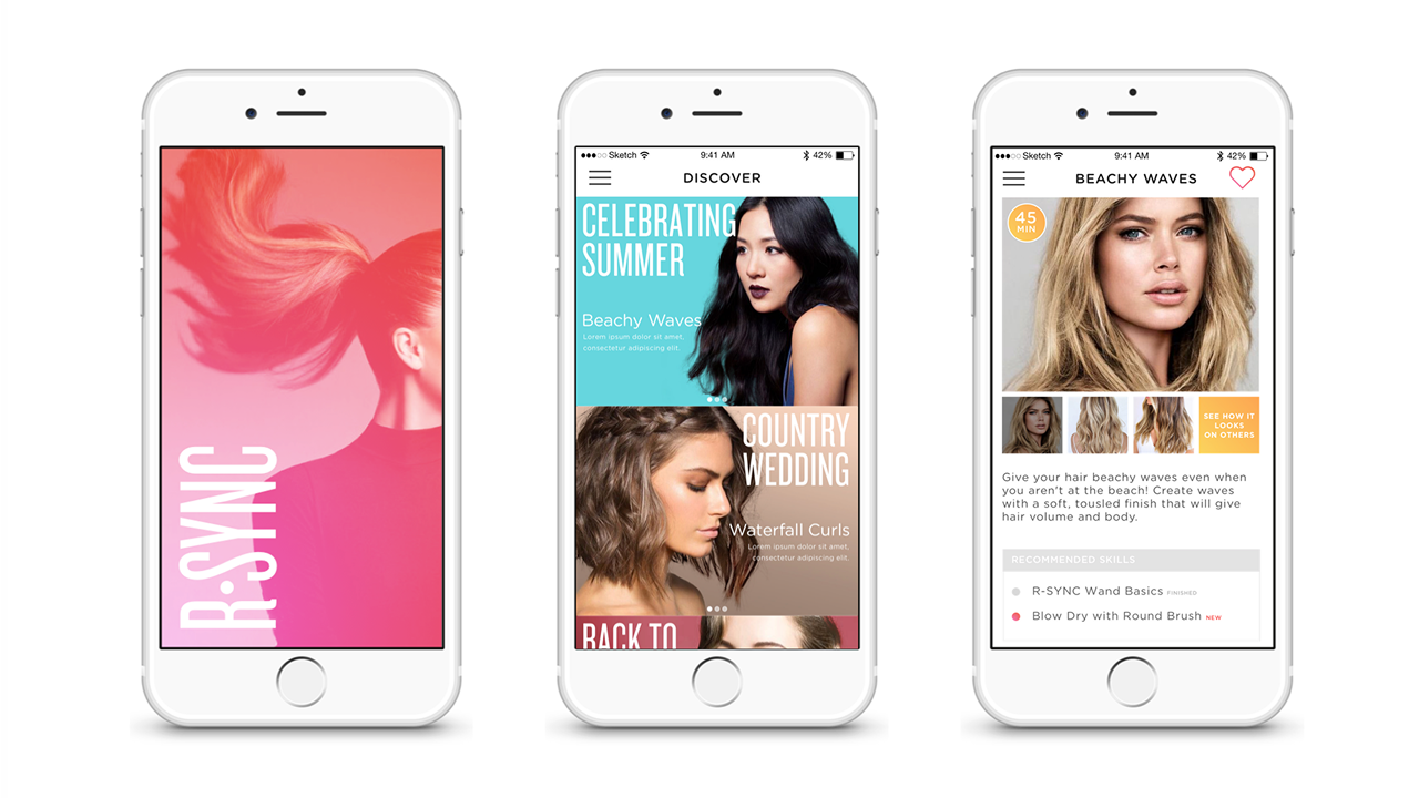 Concept 3 screen designs in the consumer-first direction